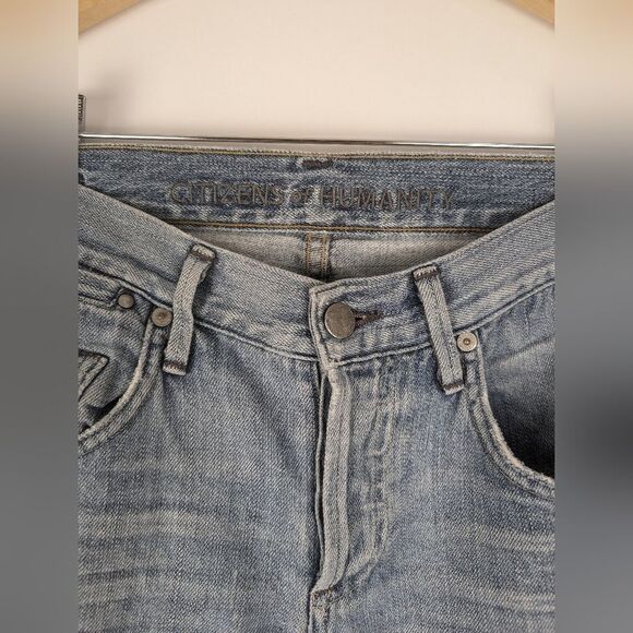 Citizens of Humanity Distressed Denim Jeans Light Wash Size 24 - Picture 4 of 10